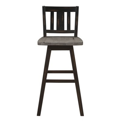 NicBex Dining Chairs Set of 2 Counter Height Chairs 360-degree Swivel Chair Solid Rubberwood for Kitchen, Home Bar
