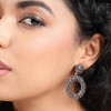 SOHI Women's Antique Silver Party Drop Earrings - 4 of 4