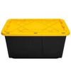 SaferRacks Lockable Storage Bin - 27 Gallon - Set of 5 Yellow