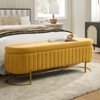 Bernardo Modern Tufted Storage Bench with Metal Legs|ARTFUL LIVING DESIGN - 2 of 4