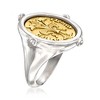 Ross-Simons Italian 2-Tone Sterling Silver Replica Florin Coin Ring - 3 of 4