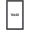 PosterPalooza | Linear Black Picture Frame - UV Acrylic, Foam Board Backing, Hanging Hardware - 2 of 4