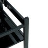 DOMETOUR Glass Lift Top Coffee Table, Modern Simple 2-Layer Tempered Glass Coffee Table for Living Room, Black - 4 of 4