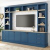 Bella Depot 102.3"W Farmhouse Entertainment Center Wall Unit TV Stand with Bookshelves for TVs Up to 75" - 2 of 4