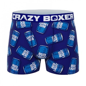 Mens Crazy Boxers Bud Light Cans All Over Print Boxer Briefs - 1 of 4