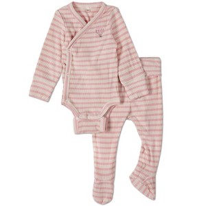 MiniMoi 2 Piece Baby and Toddler "Hot Air Balloon" Striped Modal Blend Bodysuit - 1 of 2
