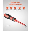 VEVOR Insulated Screwdriver Set,13-Piece Screwdriver Set,1000V Insulated Electrician Tool Set,with Magnetic Phillips Slotted Pozi Torx Tips,Red&Yellow - 4 of 4