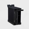 Felix Accent Table With Usb Charging Station Black - Powell : Target
