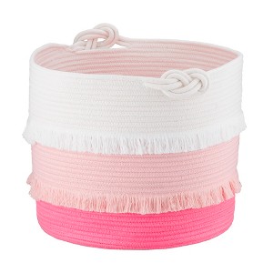 Large Coil Rope Toy Storage Basket Pink - Pillowfort