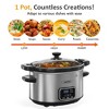 Heynemo 4qt Slow Cooker, Programmable Slow Cooker with Locking Lid, Removable Ceramic Pot, 3 Heating Settings & Time Control, Mini Food Warmer - 4 of 4