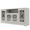 NicBex Farmhouse Wood TV Stand Rustic Media Console with Storage Shelves Entertainment Center for Living Room, Bedroom - 3 of 4