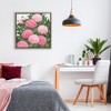 Stupell Industries Pink Hydrangea Impressions Floating Frame Canvas Art, Brown, 18" x 18" - 3 of 4