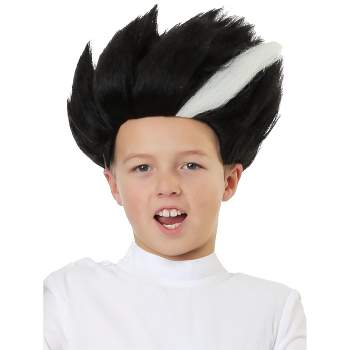 HalloweenCostumes.com  Boy  Mad Scientist Boy's Wig, Black/White