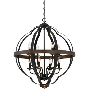Quoizel Lighting Siren 8 - Light Chandelier in  Marcado Black - 1 of 4