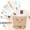 Fmeida Cute Pencil Case  Office Organizer Multifunctional pencil case Blue - 4 of 4