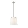 Weston 3-Light Pendant - Dimmable Steel Fixture with Cream Fabric Shade, 13" x 13" - 4 of 4