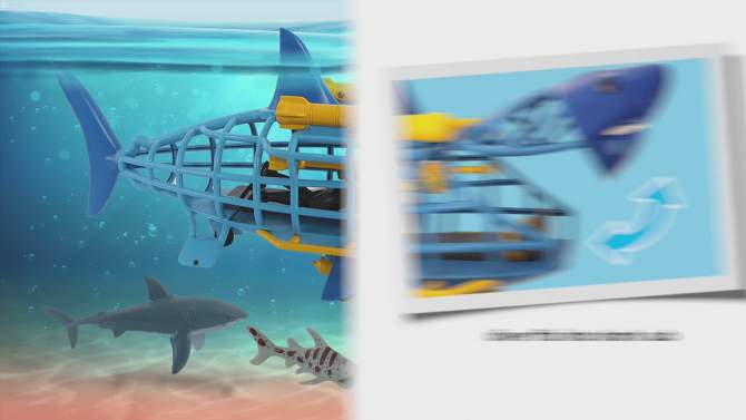 Animal Planet Shark Submarine Playset, 2 of 7, play video