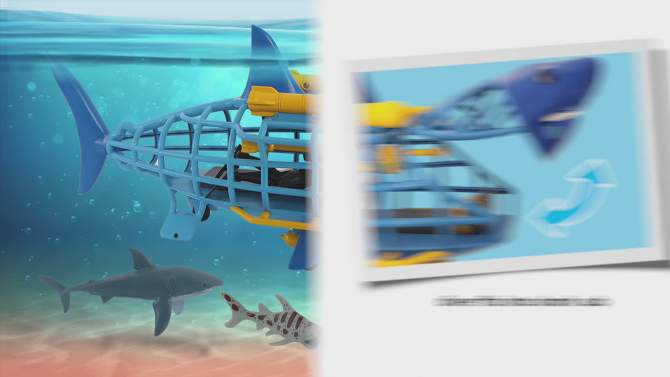 Animal Planet Shark Submarine Playset, 2 of 7, play video
