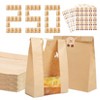 Bakery Bags (250-Pack) – With Window & Thank You Stickers, Perfect Bread Bags for Gifting - 4 of 4