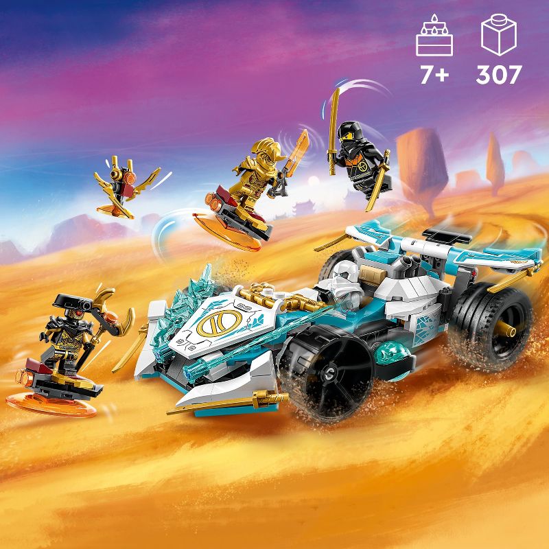 LEGO NINJAGO Zane&#39;s Dragon Power Spinjitzu Race Car Building Toy 71791, 3 of 8