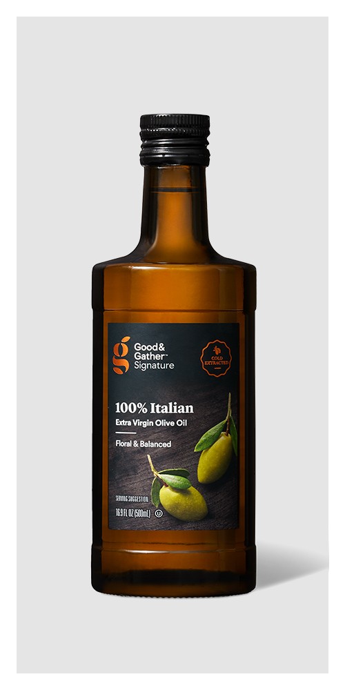 100% Italian Extra Virgin Olive Oil - 16.9fl oz - Good & Gather™, Organic Extra Virgin Olive Oil - 16.9 fl oz - Good & Gather™, 100% California Extra Virgin Olive Oil - 16.9 fl oz - Good & Gather™, Garlic Infused Extra Virgin Olive Oil - 16.9 fl oz - Good & Gather™