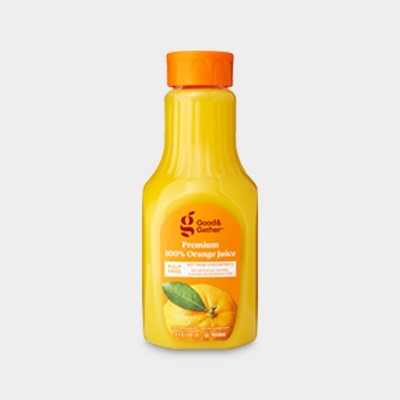 Orchard Pure 100% Pure Orange Juice From Concentrate 1 Gallon Plastic Jug, Juice and Drinks