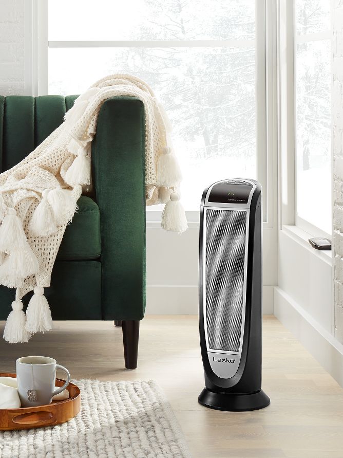 Lasko Oscillating Ultra Slim Electric Tower Space Heater with 2 Speeds –  GuardianTechnologies