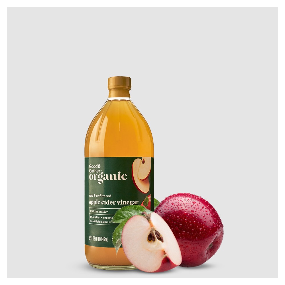 Organic Apple Cider Vinegar - 32oz - Good & Gather™, Organic Apple Cider Vinegar - 16oz - Good & Gather™, Apple Cider Vinegar - 16oz - Good & Gather™