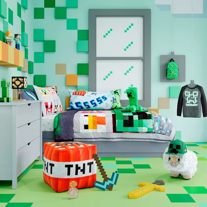 Humaan schaduw George Eliot Minecraft Kids' Bedroom Collection : Target