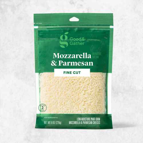 Finely Shredded Mozzarella & Parmesan Cheese - 8oz - Good & Gather™