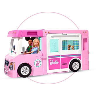 barbie suv and boat set