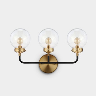 gold tone bathroom light fixtures