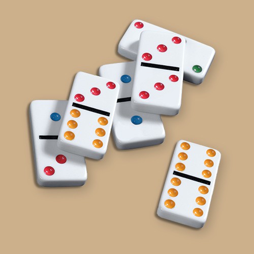 Game Gallery Double 6 Color Dot Dominoes