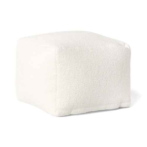 Sherpa Pouf Cream - Room Essentials™