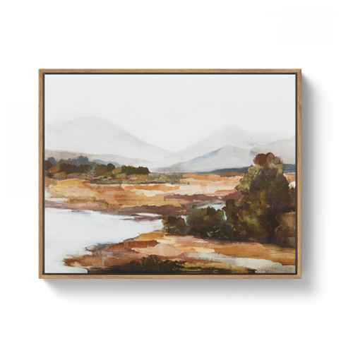20" x 16" Mountains Framed Wall Canvas - Threshold™