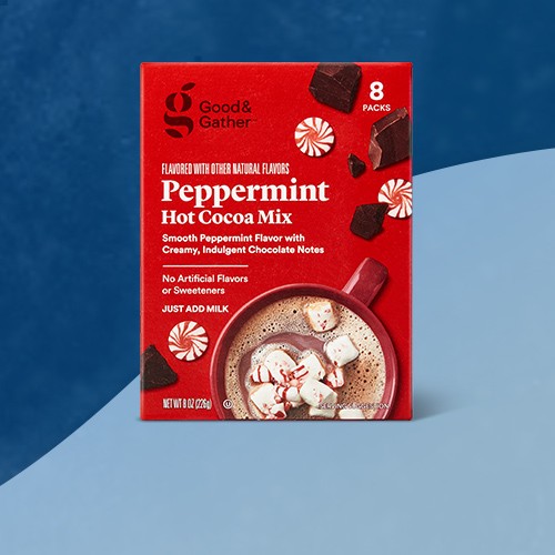 Peppermint Hot Cocoa Mix - 8oz - Good & Gather™, Double Chocolate Flavored Hot Cocoa Mix - 8oz - Good & Gather™, Cinnamon Hot Cocoa Mix - 8oz - Good & Gather™