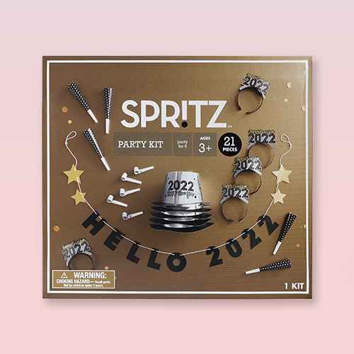 20ct New Year Wearable Party Accessories in a Box - Spritz™, 5ct NYE Party Hats Cone Style - Spritz™