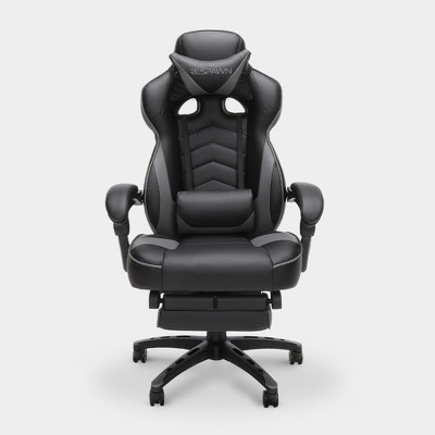 Blackarc High Back Reclining Gaming Chair In Black & White Faux Leather  -height Adjustable Arms - Headrest & Lumbar Support Pillows : Target