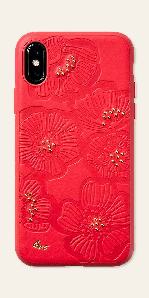 LAUT Apple iPhone XS Max Flora Case - Red
