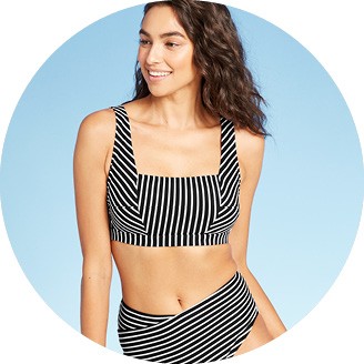 holographic bathing suit target