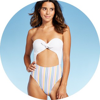 one piece swimsuit with hole in the middle