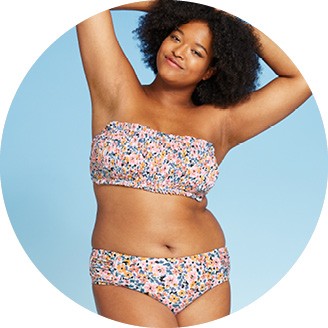 target plus size bathing suit tops