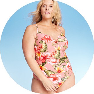 plus size swim target