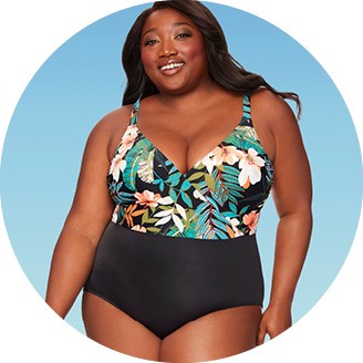 plus size strapless swimsuit tops