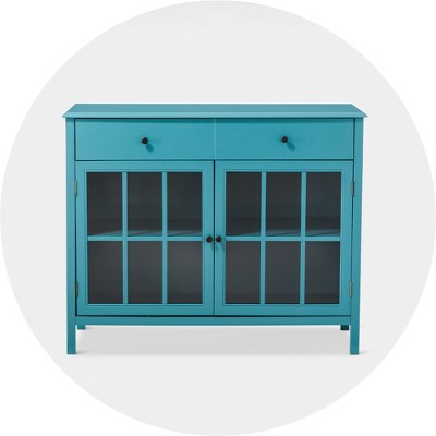 target teal cabinet