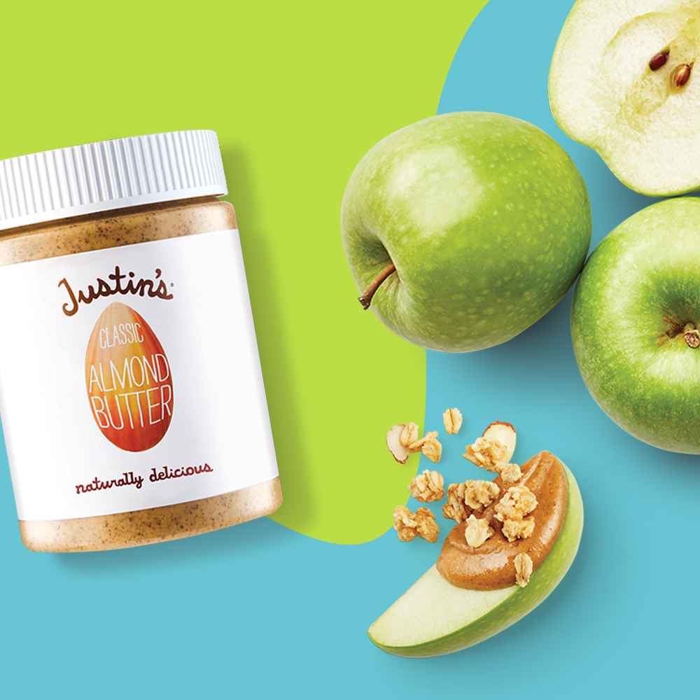 Justin's Maple Almond Butter - 12oz, Granny Smith Apples - 3lb Bag - Good & Gather™, French Vanilla Almond Granola - 12oz - Good & Gather™