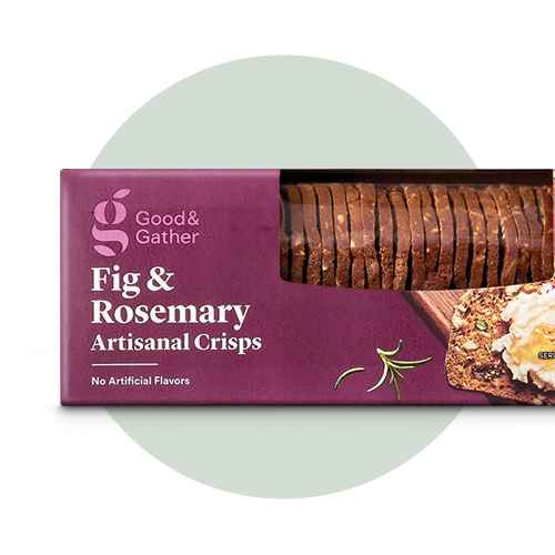 Fig & Rosemary Cracker Crisp - 5.3oz - Good & Gather™, Cranberry Pumpkin Seed Cracker Crisp - 5.3oz - Good & Gather™, Classic Water Cracker - 4.4oz - Good & Gather™, Entertainment Collection Cracker Variety  - 13.1oz - Good & Gather™