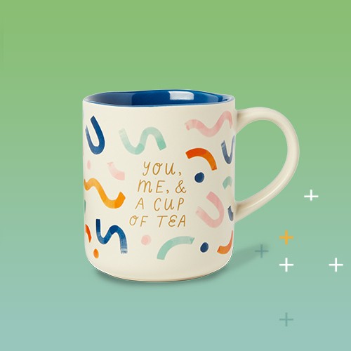 16oz Stoneware You, Me and a Cup of Tea Mug - Opalhouse™