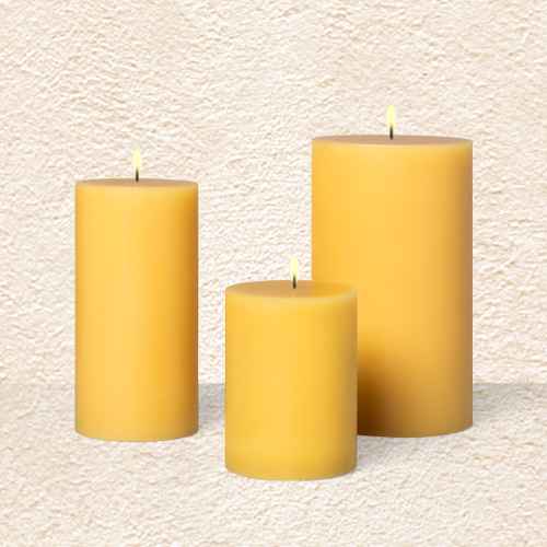 6"x3" Beeswax Blend Pillar Candle Yellow - Hearth & Hand™ with Magnolia, 6"x3" Beeswax Blend Pillar Candle Yellow - Hearth & Hand™ with Magnolia, 4"x3" Beeswax Blend Pillar Candle Yellow - Hearth & Hand™ with Magnolia