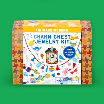 Kid Made Modern 205pc Charm Chest Jewelry Kit